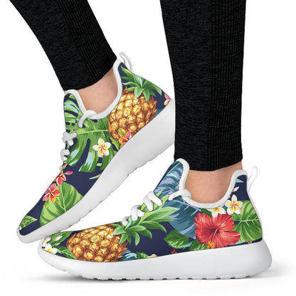 Aloha Hawaii Tropical Pattern Print Mesh Knit Shoes GearFrost