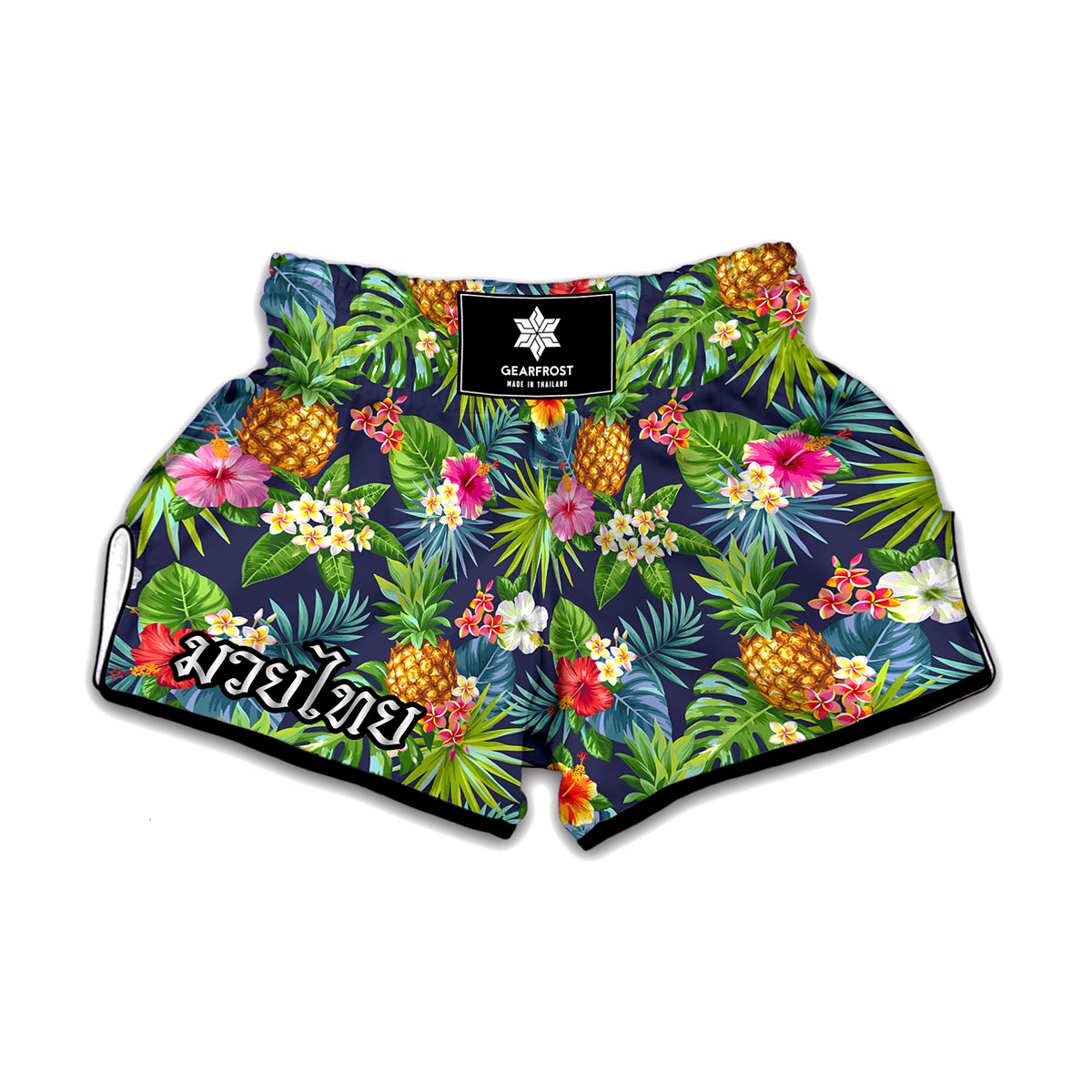 Aloha Hawaii Tropical Pattern Print Muay Thai Boxing Shorts