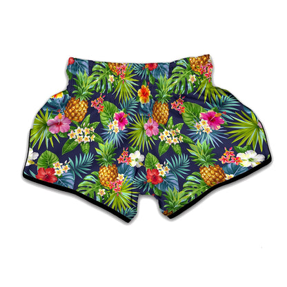 Aloha Hawaii Tropical Pattern Print Muay Thai Boxing Shorts