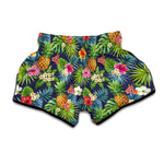 Aloha Hawaii Tropical Pattern Print Muay Thai Boxing Shorts