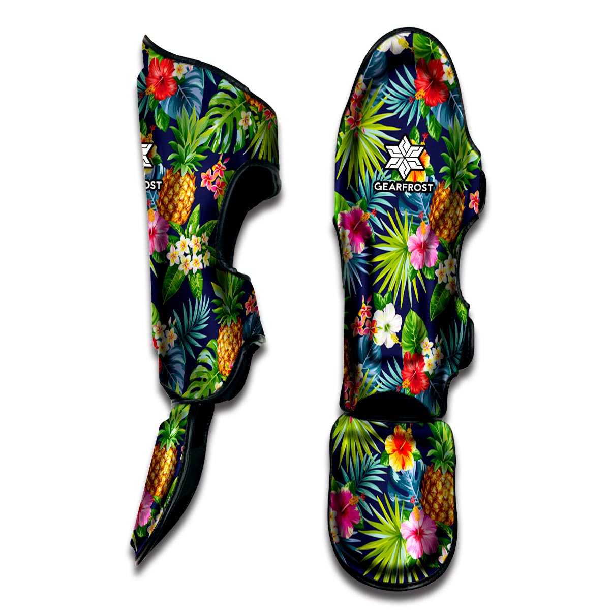 Aloha Hawaii Tropical Pattern Print Muay Thai Shin Guard