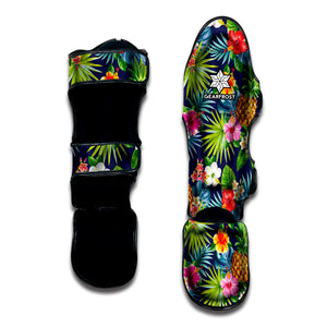 Aloha Hawaii Tropical Pattern Print Muay Thai Shin Guard