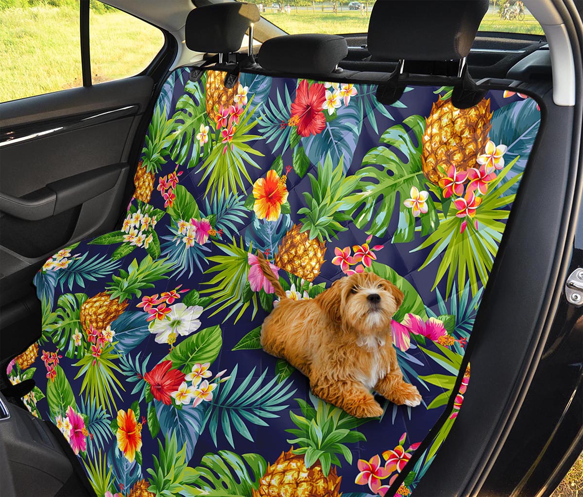 Aloha Hawaii Tropical Pattern Print Pet Car Back Seat Cover