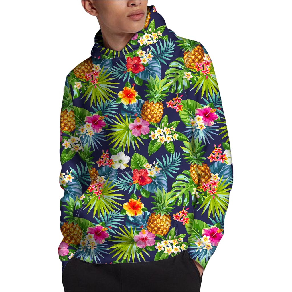 Aloha Hawaii Tropical Pattern Print Pullover Hoodie