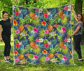 Aloha Hawaii Tropical Pattern Print Quilt