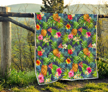 Aloha Hawaii Tropical Pattern Print Quilt