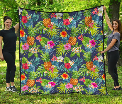 Aloha Hawaii Tropical Pattern Print Quilt