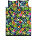 Aloha Hawaii Tropical Pattern Print Quilt Bed Set