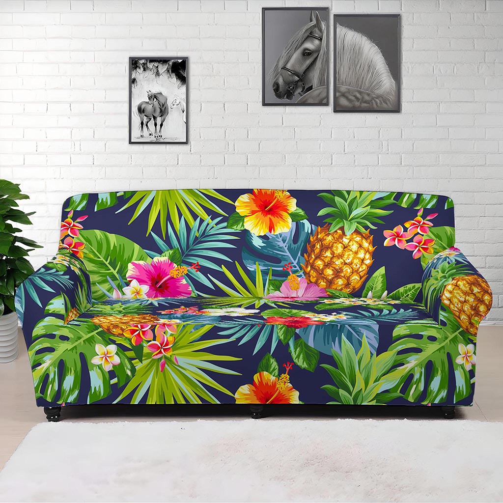 Aloha Hawaii Tropical Pattern Print Sofa Cover