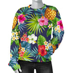 Aloha Hawaii Tropical Pattern Print Women's Crewneck Sweatshirt GearFrost