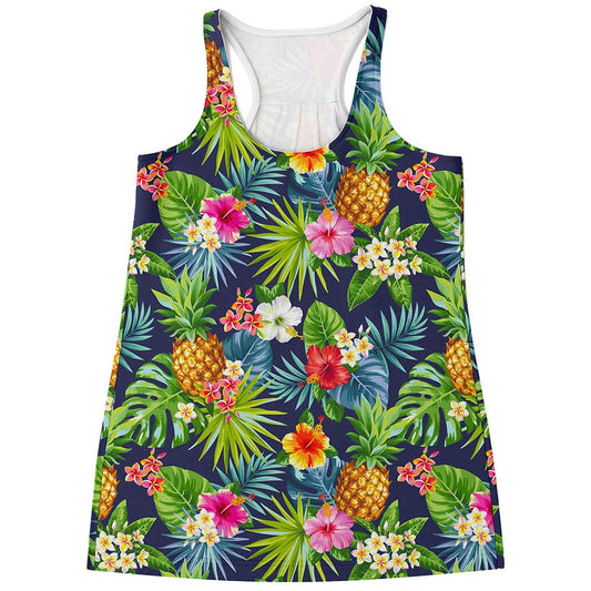 Aloha Hawaii Tropical Pattern Print Women's Racerback Tank Top