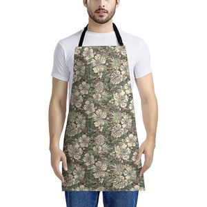 Aloha Hawaiian Camo Flower Pattern Print Apron