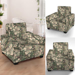 Aloha Hawaiian Camo Flower Pattern Print Armchair Slipcover