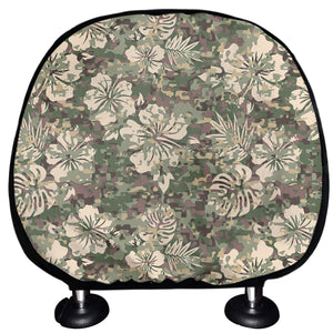 Aloha Hawaiian Camo Flower Pattern Print Car Headrest Covers