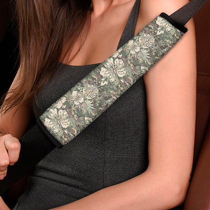Aloha Hawaiian Camo Flower Pattern Print Car Seat Belt Covers