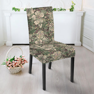 Aloha Hawaiian Camo Flower Pattern Print Dining Chair Slipcover