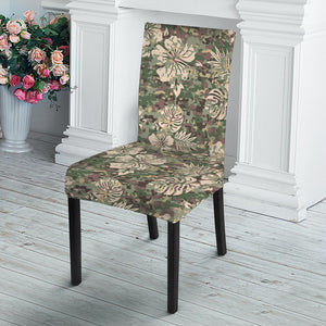 Aloha Hawaiian Camo Flower Pattern Print Dining Chair Slipcover