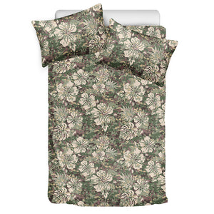 Aloha Hawaiian Camo Flower Pattern Print Duvet Cover Bedding Set