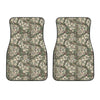 Aloha Hawaiian Camo Flower Pattern Print Front Car Floor Mats