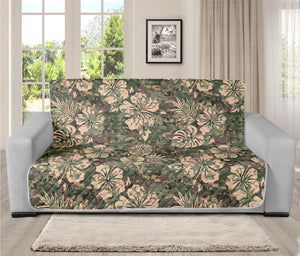 Aloha Hawaiian Camo Flower Pattern Print Futon Protector