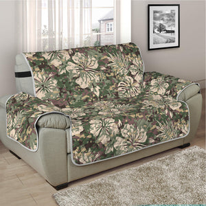 Aloha Hawaiian Camo Flower Pattern Print Half Sofa Protector