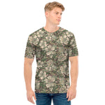 Aloha Hawaiian Camo Flower Pattern Print Men's T-Shirt