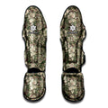 Aloha Hawaiian Camo Flower Pattern Print Muay Thai Shin Guards