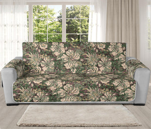 Aloha Hawaiian Camo Flower Pattern Print Oversized Sofa Protector