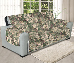 Aloha Hawaiian Camo Flower Pattern Print Oversized Sofa Protector