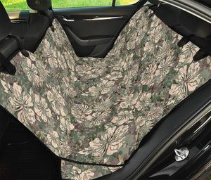 Aloha Hawaiian Camo Flower Pattern Print Pet Car Back Seat Cover