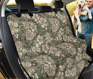 Aloha Hawaiian Camo Flower Pattern Print Pet Car Back Seat Cover