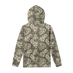 Aloha Hawaiian Camo Flower Pattern Print Pullover Hoodie