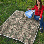 Aloha Hawaiian Camo Flower Pattern Print Quilt