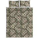 Aloha Hawaiian Camo Flower Pattern Print Quilt Bed Set