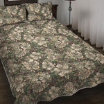 Aloha Hawaiian Camo Flower Pattern Print Quilt Bed Set