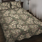 Aloha Hawaiian Camo Flower Pattern Print Quilt Bed Set