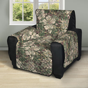 Aloha Hawaiian Camo Flower Pattern Print Recliner Protector