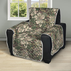 Aloha Hawaiian Camo Flower Pattern Print Recliner Protector