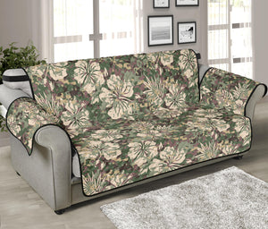 Aloha Hawaiian Camo Flower Pattern Print Sofa Protector