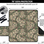 Aloha Hawaiian Camo Flower Pattern Print Sofa Protector