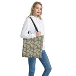 Aloha Hawaiian Camo Flower Pattern Print Tote Bag