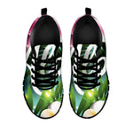 Aloha Hawaiian Flower Print Black Sneakers