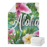 Aloha Hawaiian Flower Print Blanket