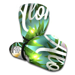 Aloha Hawaiian Flower Print Boxing Gloves