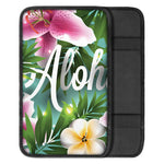 Aloha Hawaiian Flower Print Car Center Console Cover