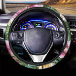 Aloha Hawaiian Flower Print Car Steering Wheel Cover
