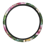 Aloha Hawaiian Flower Print Car Steering Wheel Cover