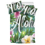 Aloha Hawaiian Flower Print Duvet Cover Bedding Set