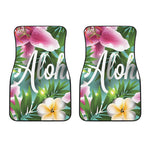 Aloha Hawaiian Flower Print Front Car Floor Mats