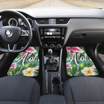 Aloha Hawaiian Flower Print Front Car Floor Mats